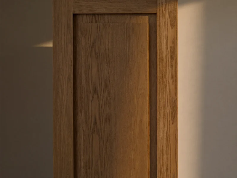 Porta interna in rovere con finitura naturale opaca, vista frontale